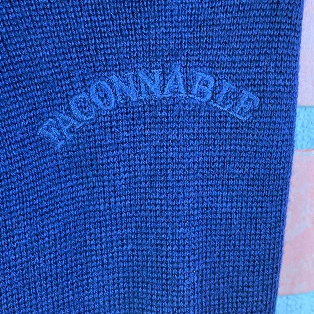 Faconnable Faconnable Navy 100% Merino Wool L/S C… - image 6