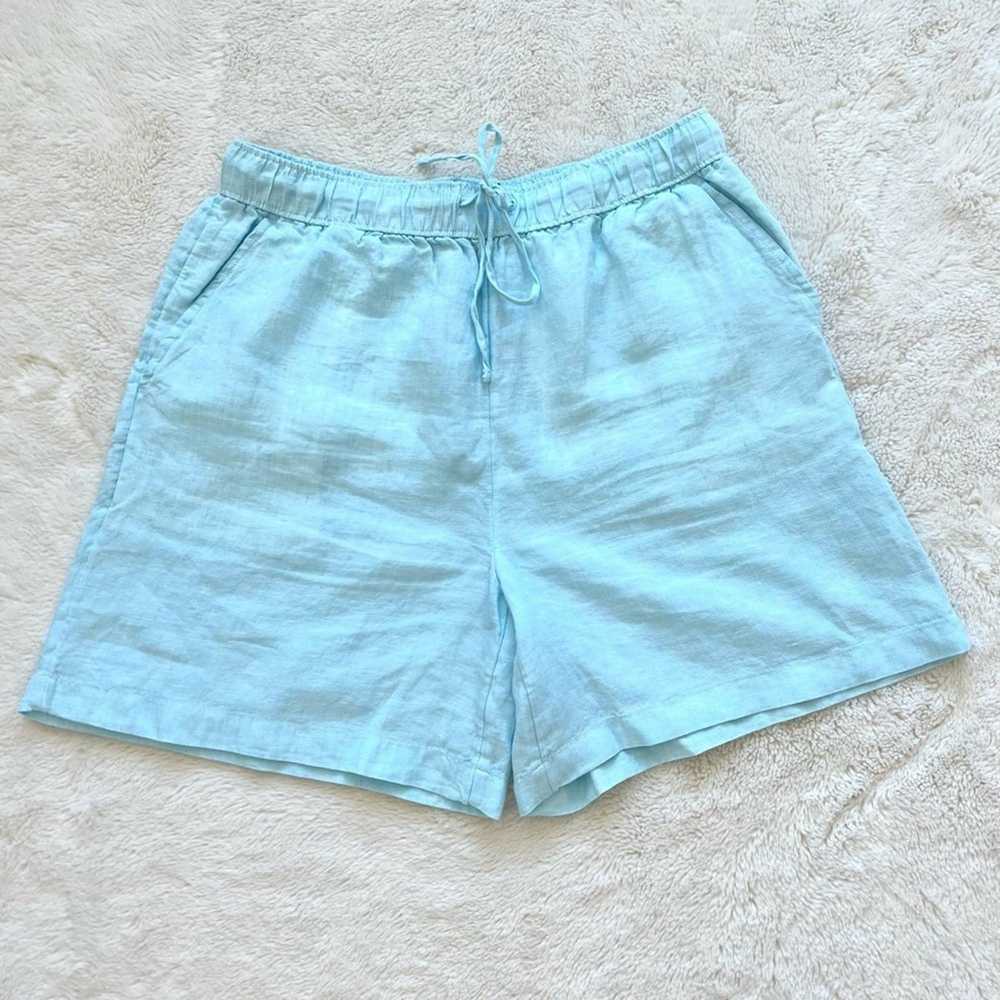 Elie Tahari Tahari linen women shorts size M - image 3