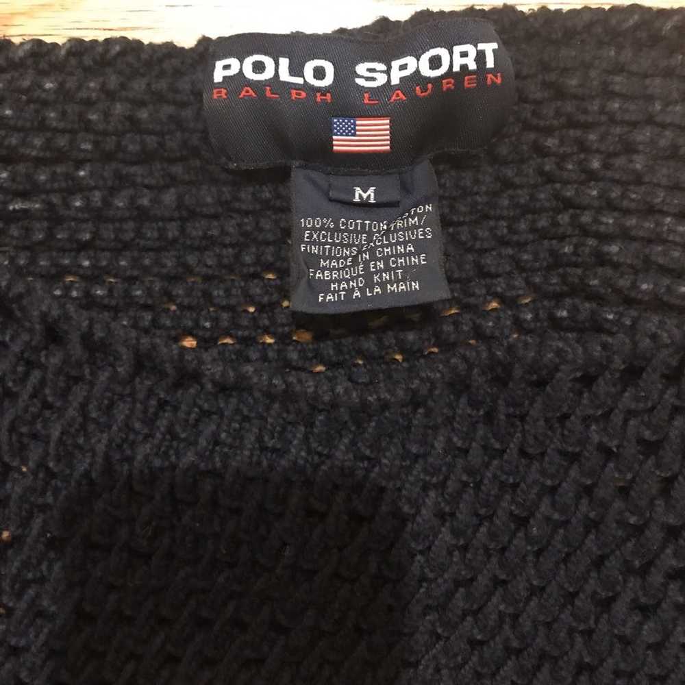 Polo Ralph Lauren VINTAGE Polo Fishnet USA Knit - image 2