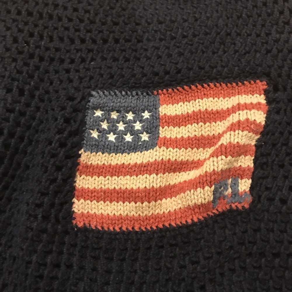 Polo Ralph Lauren VINTAGE Polo Fishnet USA Knit - image 3