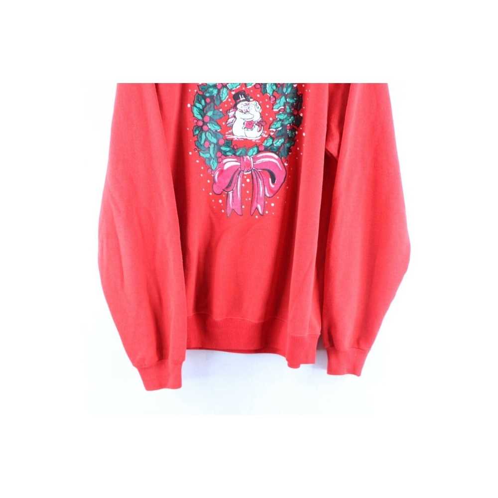 Vintage Vintage 80s Womens Large Christmas Frosty… - image 3