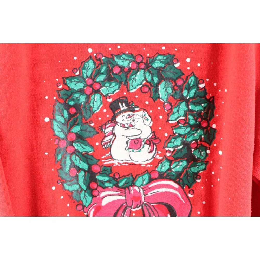 Vintage Vintage 80s Womens Large Christmas Frosty… - image 4
