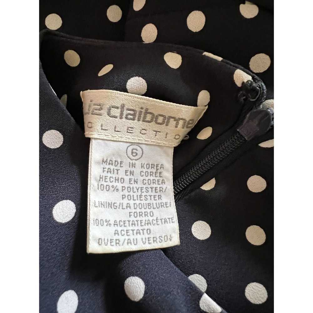 Other Liz Claiborne Navy Blue White Polka Dot Bus… - image 10