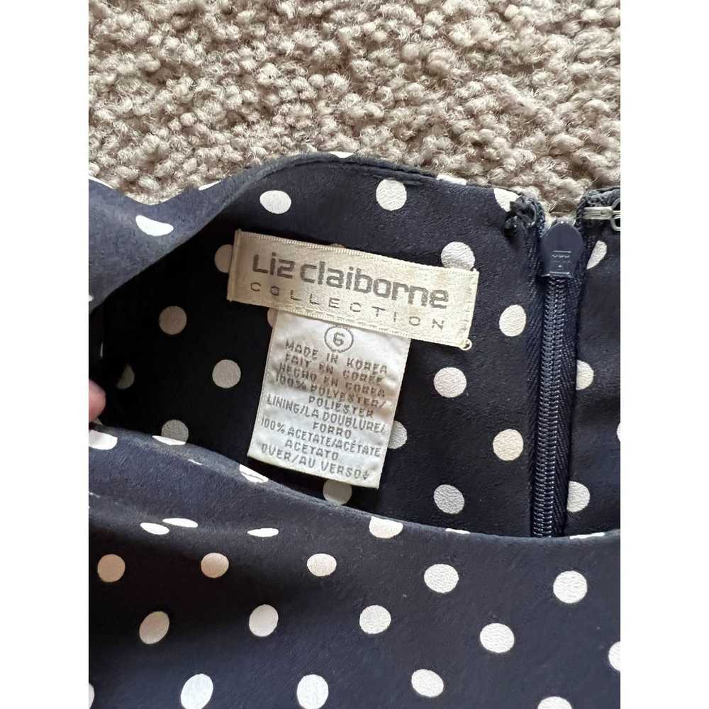 Other Liz Claiborne Navy Blue White Polka Dot Bus… - image 3