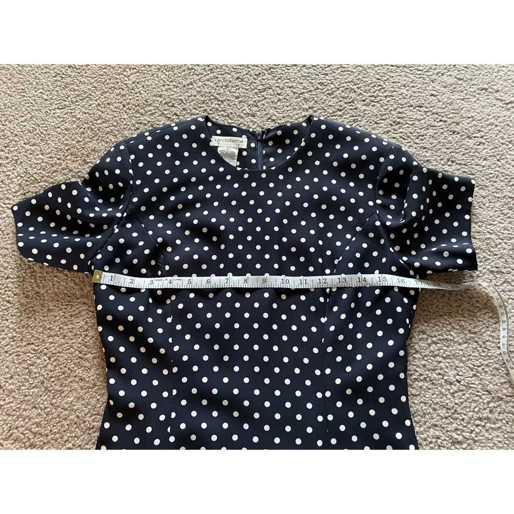 Other Liz Claiborne Navy Blue White Polka Dot Bus… - image 4