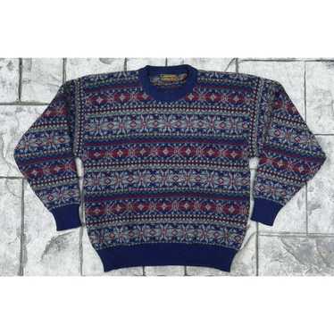 Eddie Bauer Vintage Eddie Bauer Wool Shetland AOP… - image 1