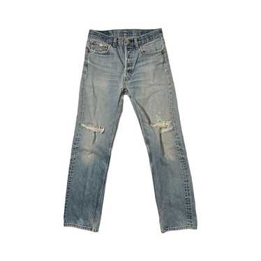 Levi's × Vintage Levi’s 501xx Distressed Jeans - image 1