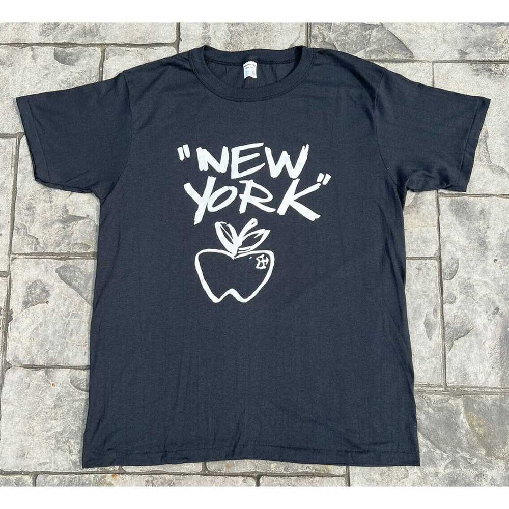 Vintage Vintage 80s New York Big Apple T-Shirt XL… - image 2