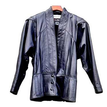 80s leather jacket unisex - Gem