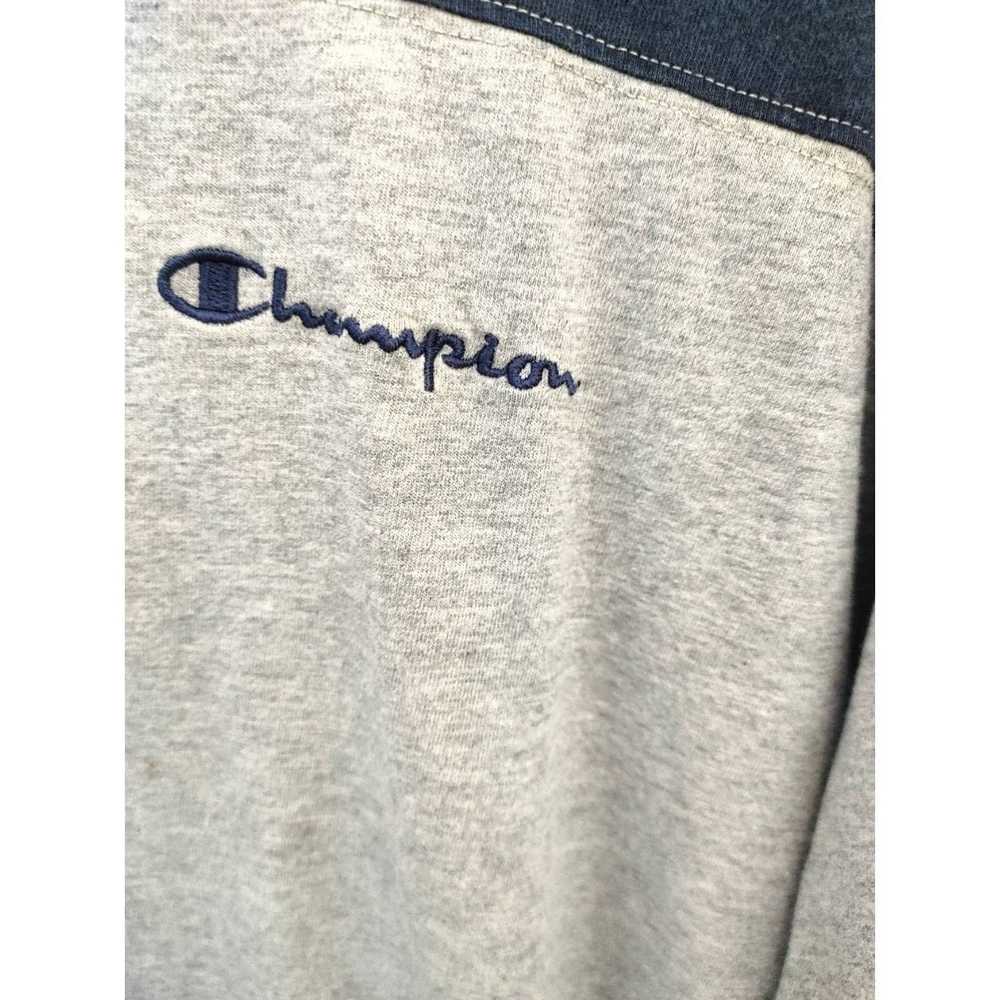 Champion Champion Vintage Blue Bar Long Sleeve Cr… - image 2