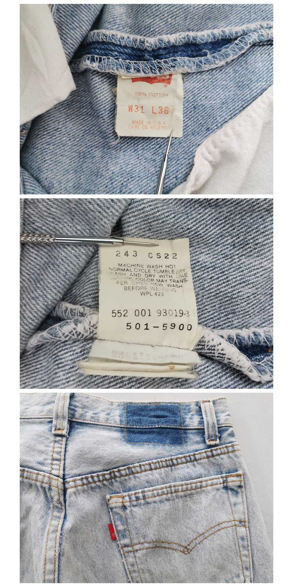 Levi's Vintage Levis 501 Distressed Jeans Made In… - image 9