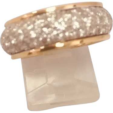 14kt. Gold Two tone 2.00 cts diamond Wedding Band - image 1