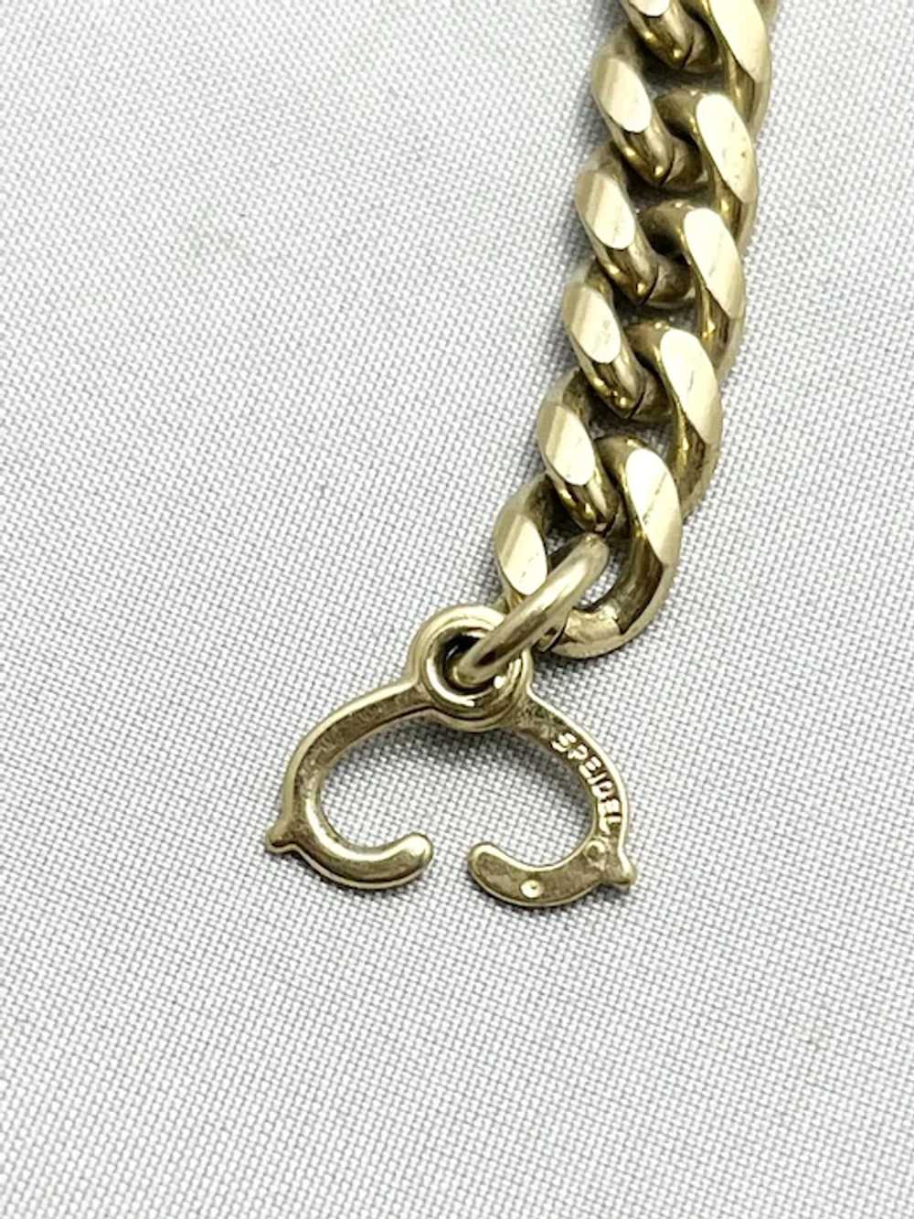 Vintage Speidel Janet Gold Chain Name Bracelet - image 3