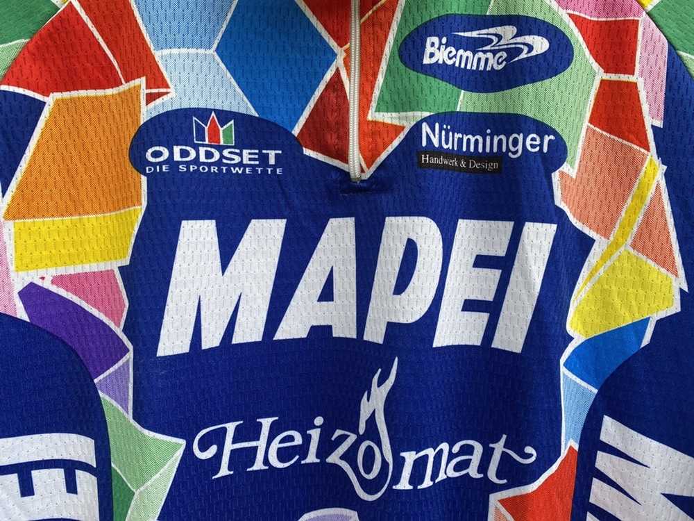 Bicycle × Jersey × Vintage Vintage 90s Mapei Jers… - image 4