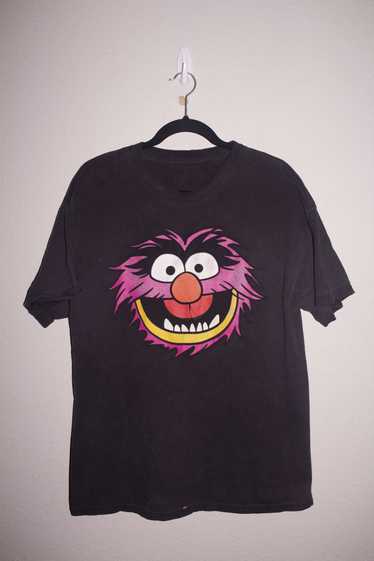 Vintage Y2K The Muppets Animal T-Shirt in Black