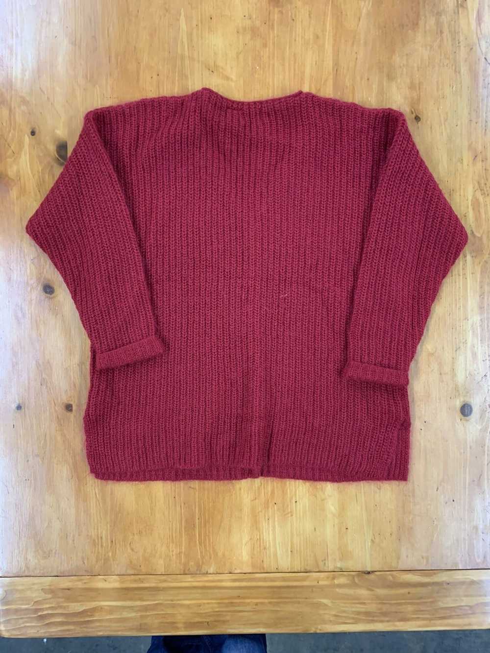 Vintage Vintage 80s Mohair Red Knit Cardigan - image 4