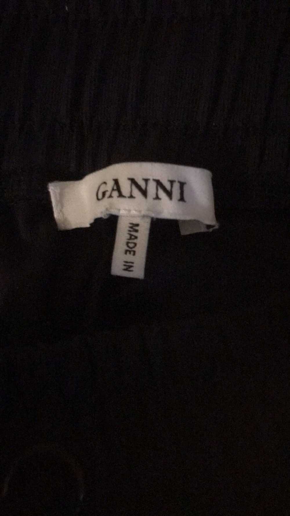 Ganni GANNI Woman’s Black Track Pants with Orange… - image 3