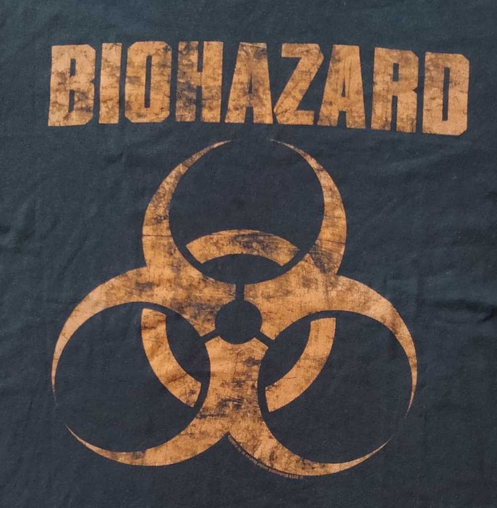 Band Tees × Gildan × Rock T Shirt Biohazard damag… - image 2