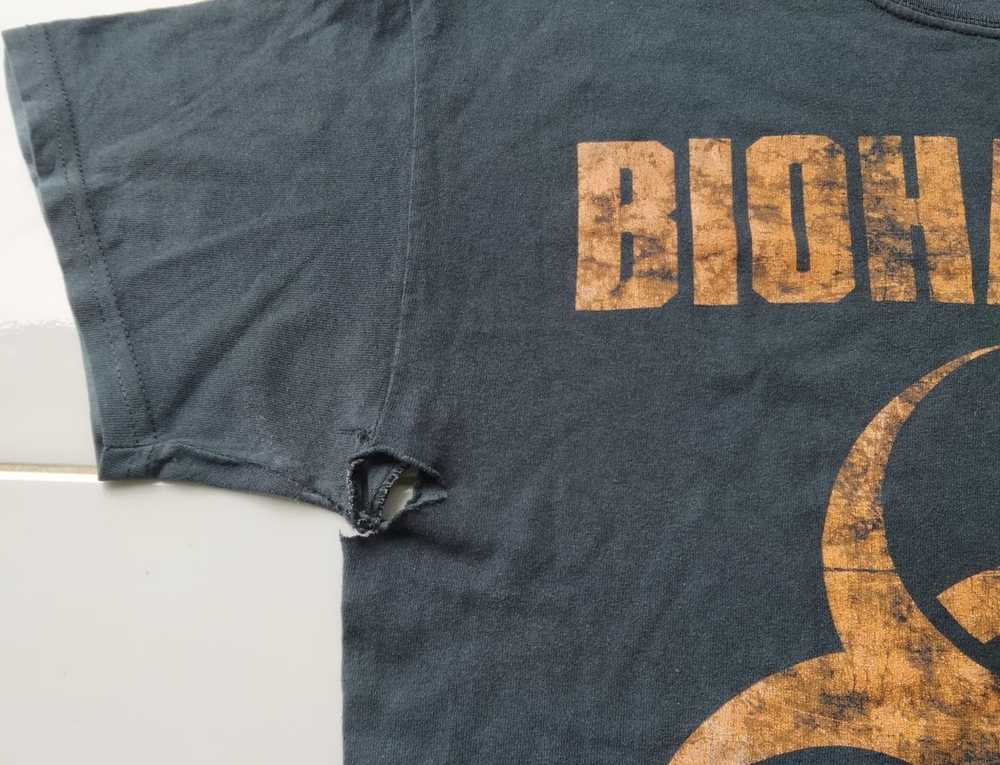 Band Tees × Gildan × Rock T Shirt Biohazard damag… - image 3