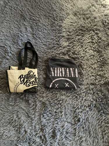 Nirvana × Vintage Black Washed Nirvana T-shirt