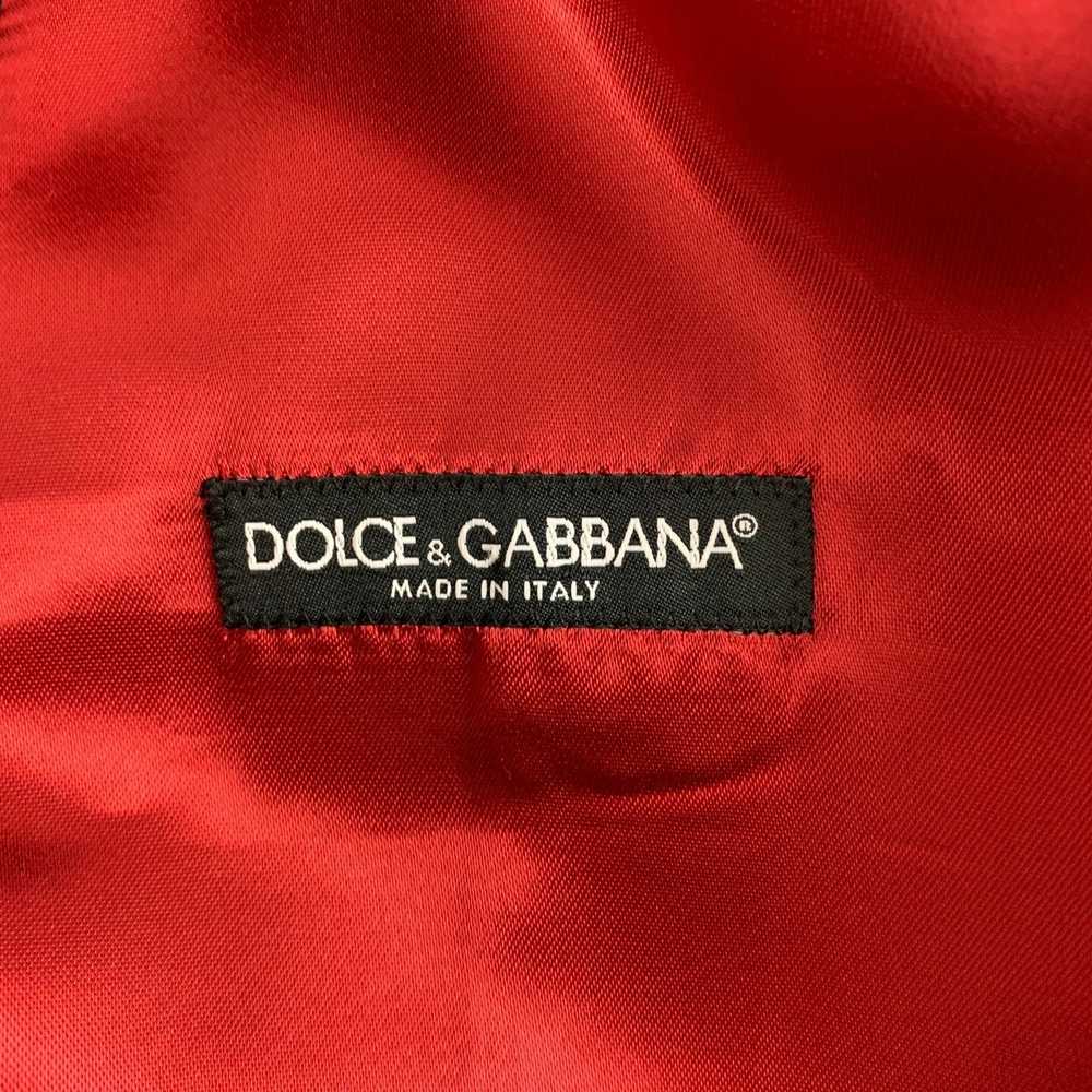 Dolce & Gabbana Navy Burgundy Vertical Stripe Vest - image 4