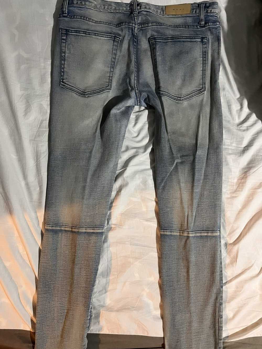 MNML Mnml Light Blue Washed Skinny Jeans - image 2