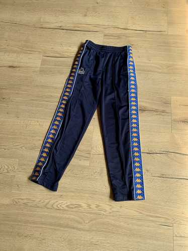 Vintage Reebok Track Pants Navy Blue Nylon Subtle Embroidered Logo Ankle  Zippers 90s 