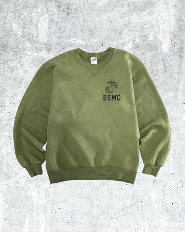 Vintage Campbellsville Apparel Company Green Graphic USMC Sweater Adult  Size M – Priordei l'oli de catalunya