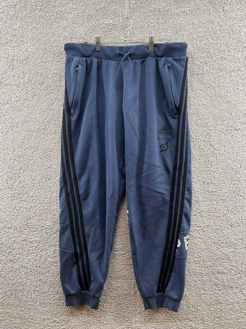 Adidas ADIDAS x PELOTON Navy Jogger Sweatpants Un… - image 1