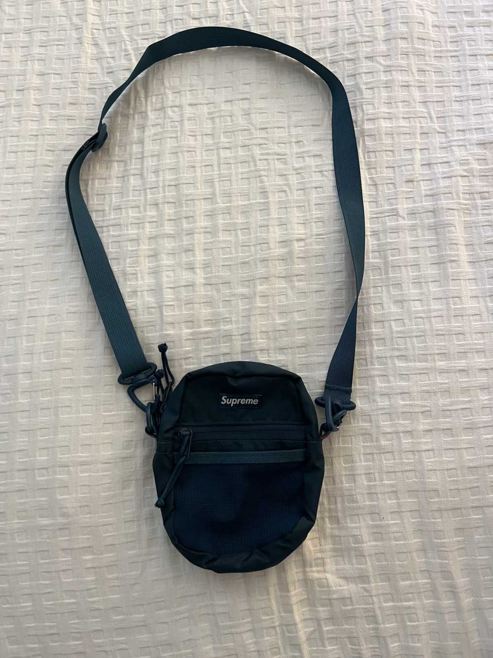 SS17 Supreme teal Waist bag Cordura fabric