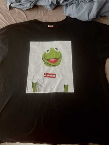 Kermit wearing a supreme cheap shirt