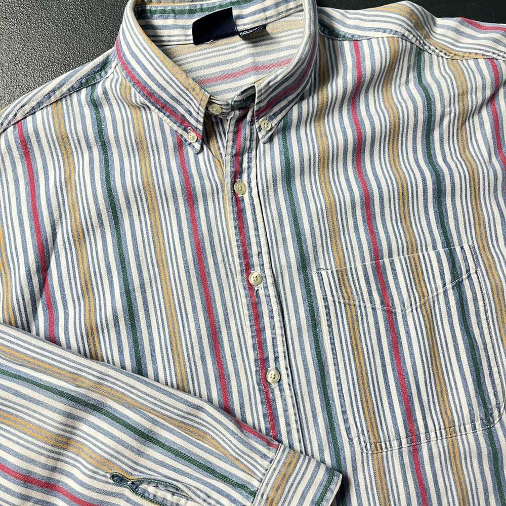 Vintage Vintage Bon Homme Striped Button zip Shirt - image 4