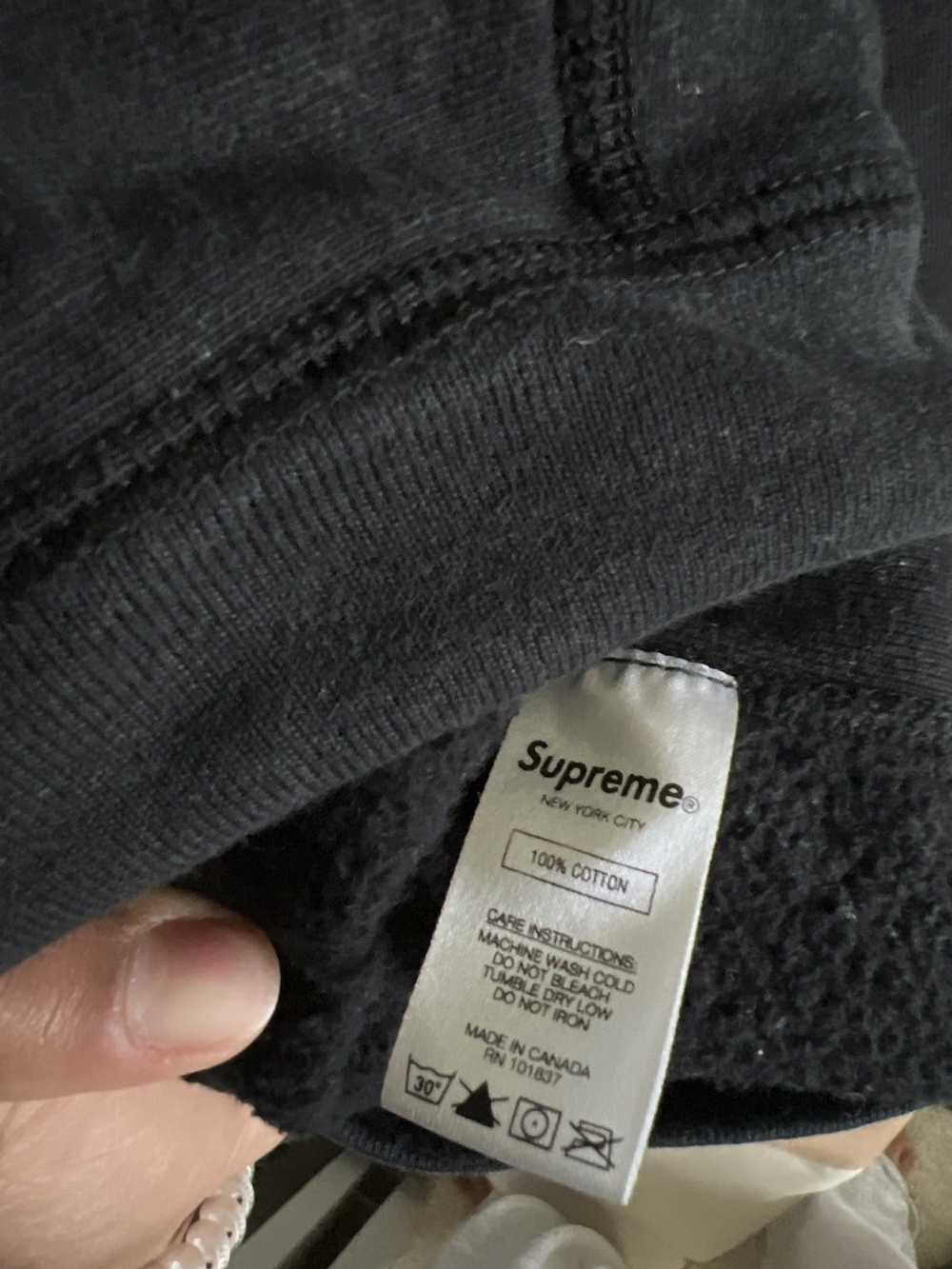 Streetwear × Supreme BLACK SUPREME SCRIPT HOODIE - image 7