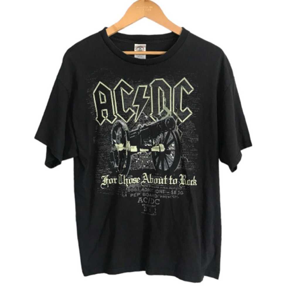 Designer AC/DC For Those About To Rock Black Tee … - image 1