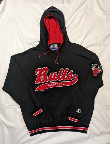 90's “Starter” Jackets Chicago Bulls Sz. L $150 Black Hawks Sz. S