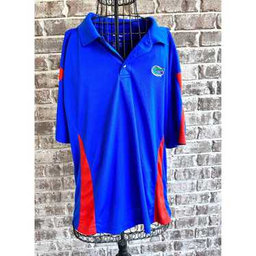 Pro Edge Florida Gators Polo Shirt Large Blue Ora… - image 1