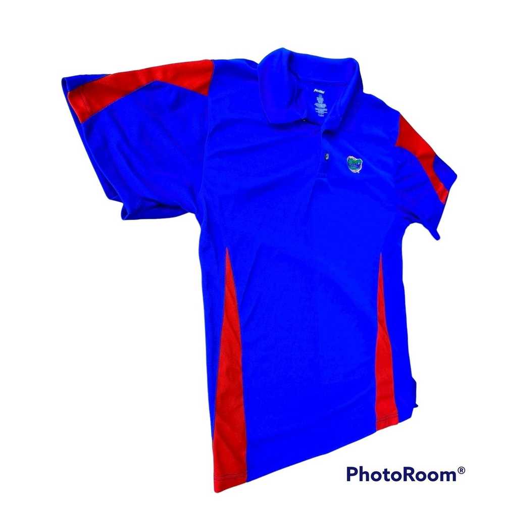 Pro Edge Florida Gators Polo Shirt Large Blue Ora… - image 2