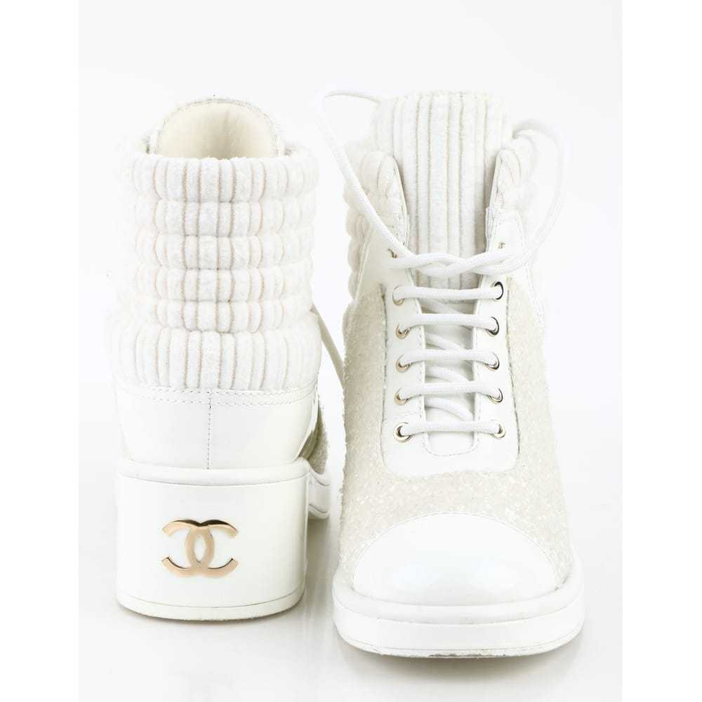 Chanel Patent leather lace up boots - image 8