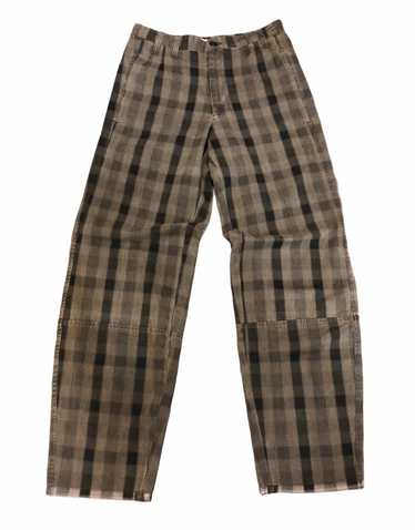 Syngman Cucala Brown Checkered Pants