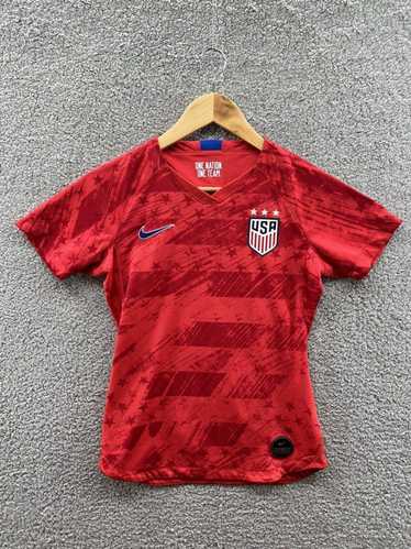 Nike USWNT Men's 2019 Home Stadium Jersey (White/Blue Void/University Red) - Adult Small