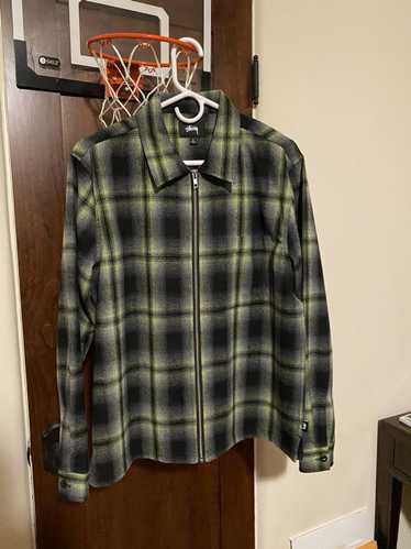 Stussy Stussy Plaid Zip Up Flannel Shirt