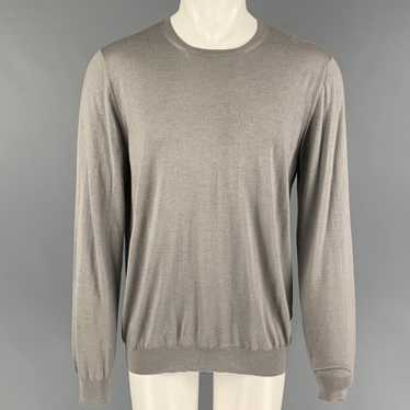 Prada Grey Cashmere Silk CrewNeck Pullover