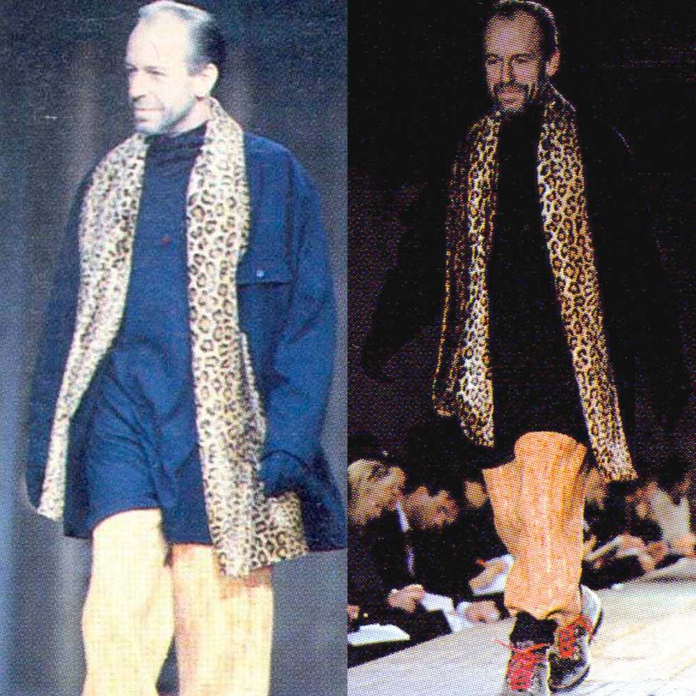 Yohji Yamamoto Leopard Shawl Wool Jacket - image 7