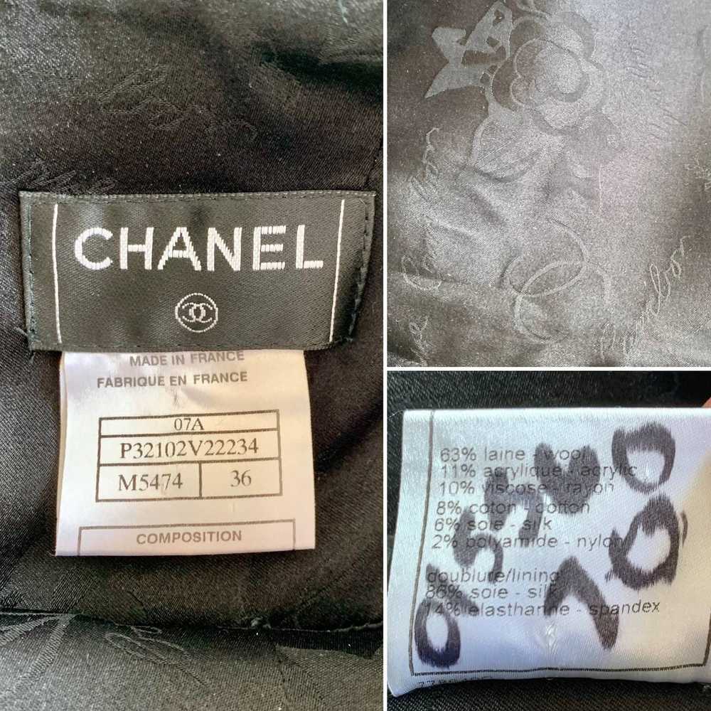 Chanel Chanel Tweed Houndstooth High Waist Wool P… - image 9
