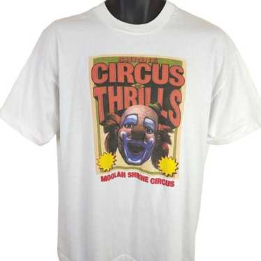 Vintage Circus Of Thrills Clown T Shirt Vintage 9… - image 1