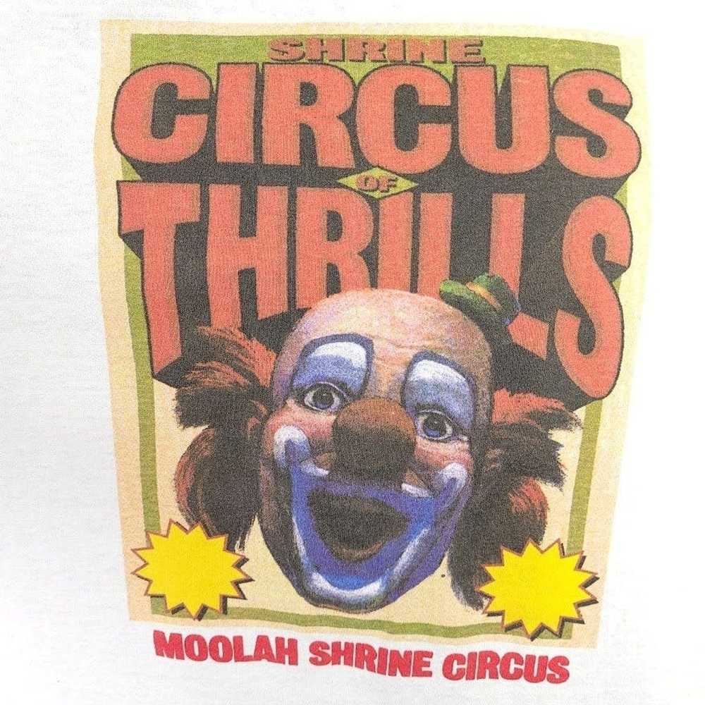 Vintage Circus Of Thrills Clown T Shirt Vintage 9… - image 2