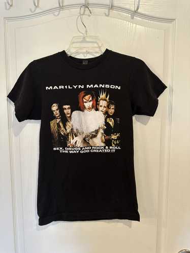 Marilyn Manson × Rock T Shirt × Vintage MARILYN MANSO… - Gem