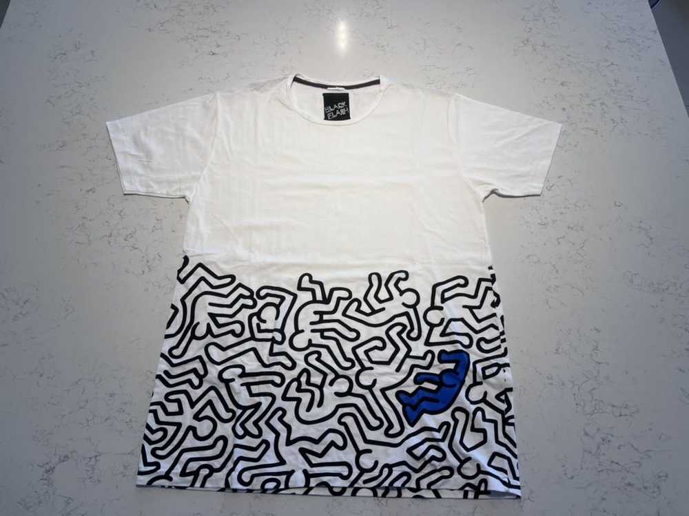 Keith Haring × Streetwear × Vintage Black Flash K… - image 1