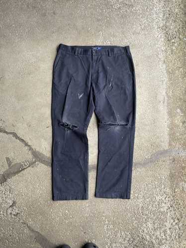 Streetwear Vintage black thrashed chino pants