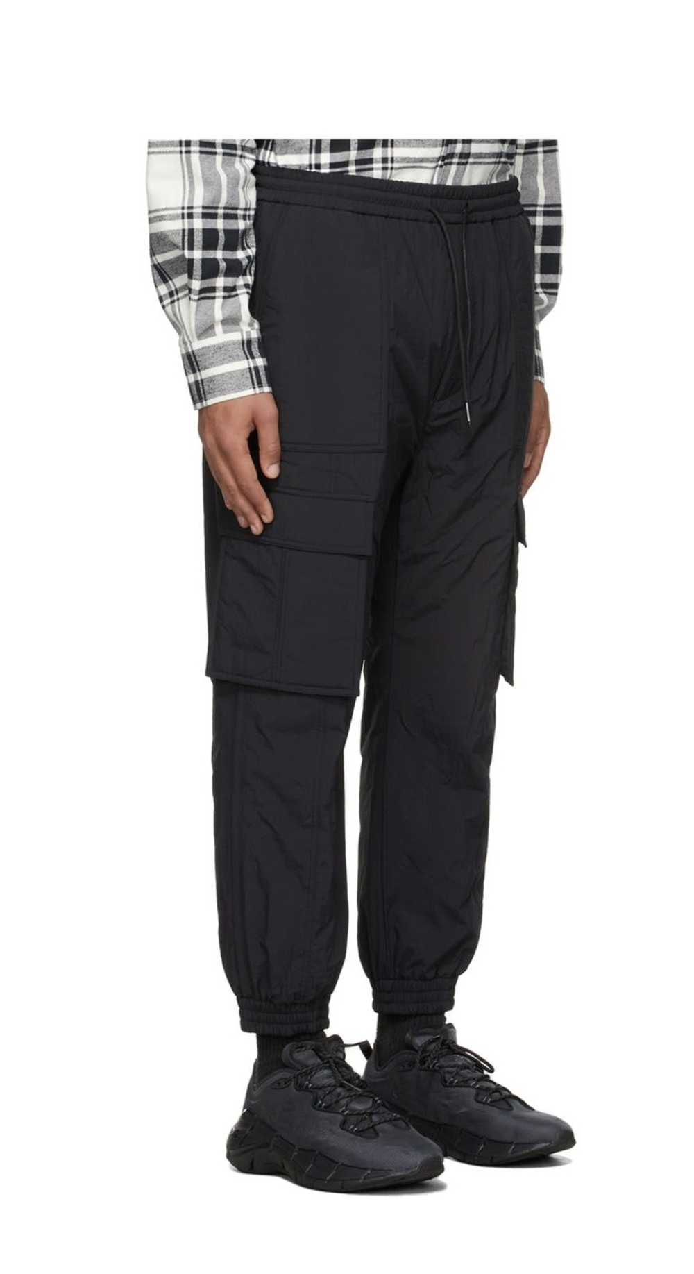 Juun.J Rare!!Black Insulated Jogger Cargo Pants - image 2